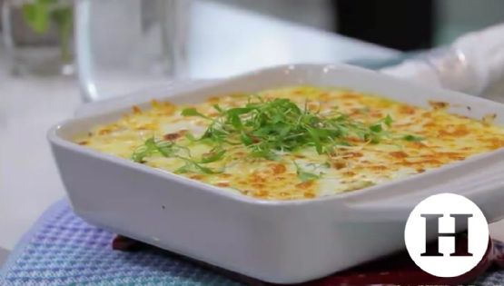 Aprende a preparar lasaña de chicharrón con salsa verde con esta receta de la chef Paulina Abascal