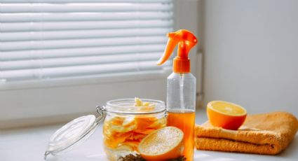 Aromatizante con cáscaras de cítricos para limpiar la cocina y prevenir cucarachas de forma sencilla