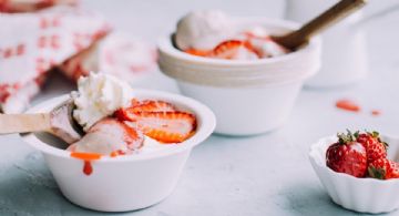 Helado de fresas con crema: Prepáralo para refrescarte en estos días calurosos